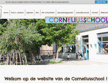 Tablet Screenshot of corneliusschool.be